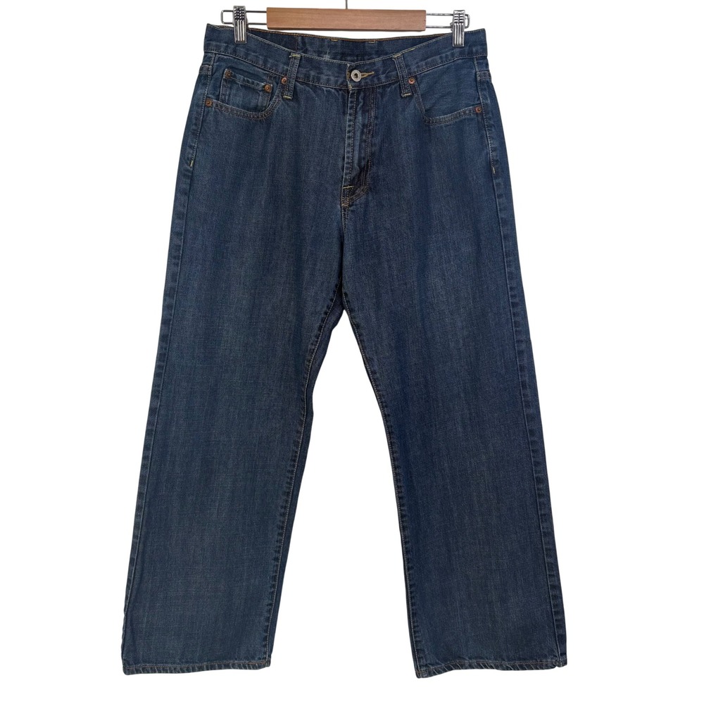 Lucky Brand Miner Straight Leg Mens Blue Denim Jeans 7MP1127 33x28 Y2K Baggy